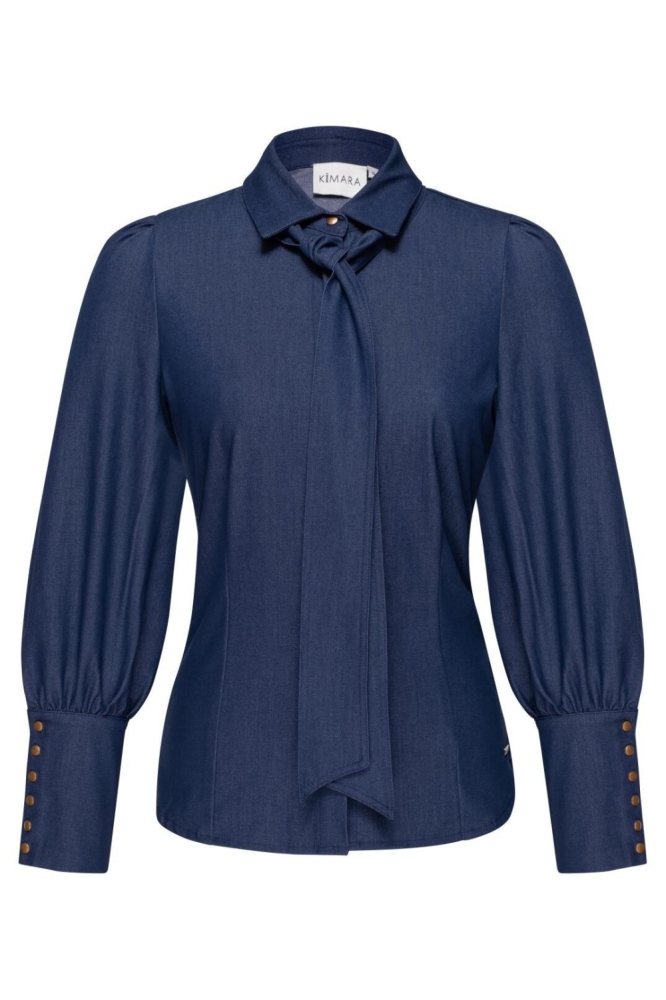 FELICE BLOUSE KR34 11266 313 1110 DENIM BLUE